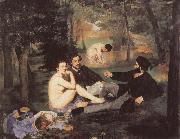 Edouard Manet Le dejeuner sur I-Herbe France oil painting artist